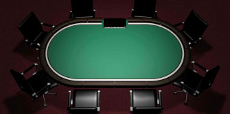 Vibrant Poker Table With Chips And Cards Wallpaper