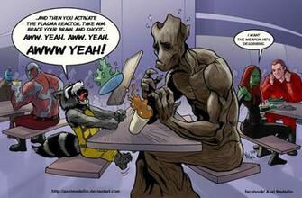 Tliid202 When Rocket Met Groot By Axelmedellin