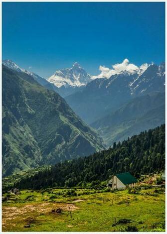 Nanda Devi Valley Auli Uttarakhand India In