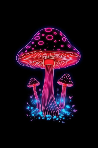 Am Rica Ortiz On Mushroom Drawing Wallpaper