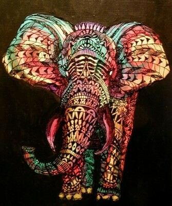 Elephant Tribal Line Art Tattoos My Love For Body