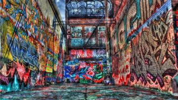 Surreal Graffiti Alley Street Art