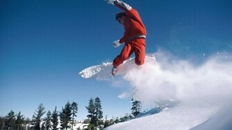 Snowboard Wallpaper Snow Mountain Forest HD Desktop Hq