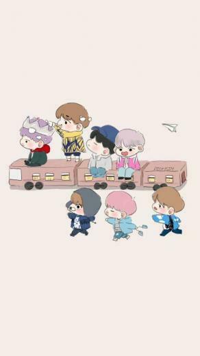 Bts Chibi Wallpaper Top Background