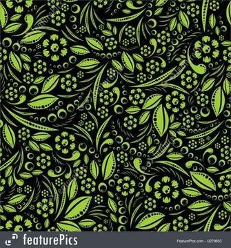 Abstract Patterns Green Vegetation Repeating Pattern Stock