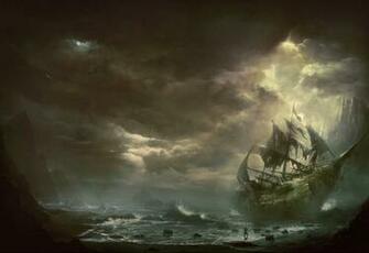 Wallpaper Bhel Sea 2d Digital Concept Art Illustrations