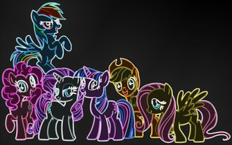 Mane Neon Wallpaper By Facelesssoles