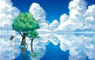 Girl Walking On Water Wallpaper