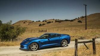Wallpaper Chevrolet Corvette Stingray Coupe C7 Car Blue