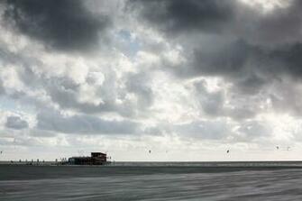 Drachen Meer Nordsee Pfahlhtte Strand Wolken 4k Sea