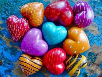Valentine Day Hearts Candy HD Wallpaper Window Top Rated