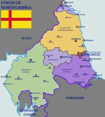 Northumbria Map Image In Collection