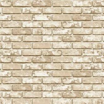 Antique Buff Brick Effect Self Adhesive Wallpaper