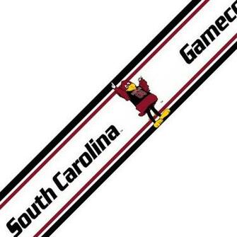 Carolina Gamecocks Prepasted Wallpaper Border Contemporary