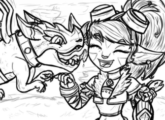 Dragon Trainer Tristana Wip By Inkrose98