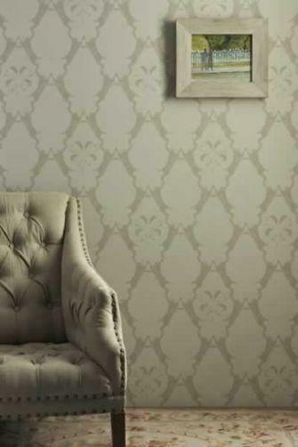 Barneby Gates Boxing Hares Wallpaper Stone