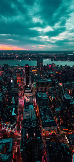 City Sunset iPhone Wallpaper