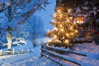 Austria Salzburg Country Flachau Of Illuminated Christmas