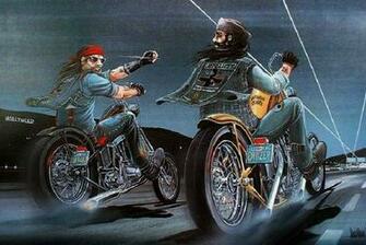 David Mann Motorcycle Biker Art