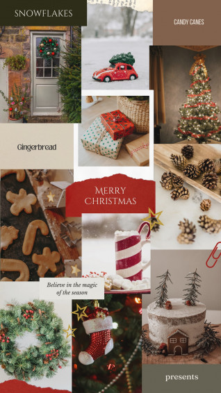 And Customizable Christmas Cartoon Background Templates