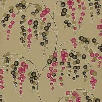 Gold Black Pink Iola Arkona Harlequin Wallpaper
