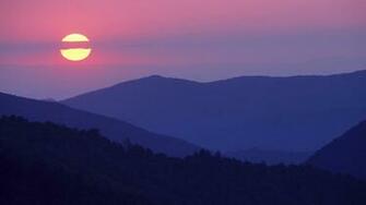 Smoky Mountain Sunset Wallpaper