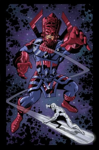 Galactus Wallpaper And Surfer Color By