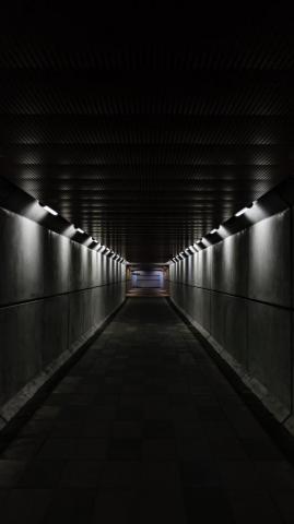 Wallpaper Tunnel Corridor Dark Gray Durr S