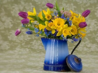 Flowers Wallpaper Spring Flower Arrangement