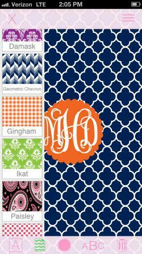 Marley Lilly Monogram Store Wallpaper Creator Apple