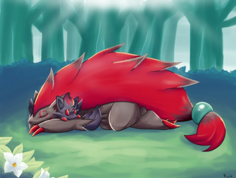 Zoroark And Zorua Anime Image
