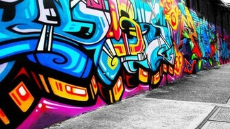 Abstract Graffiti Wallpaper Which Is Under The