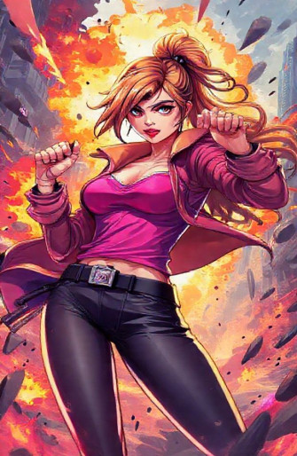 Caroline Fire Wallpaper