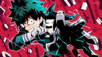 Izuku Midoriya In Action Wallpaper