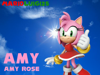 Amy Rose Wallpaper For Marioluigi25 By Daisyamyftw On