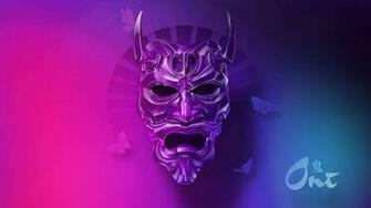 Japanese Demon Oni Mask UHD 4k Wallpaper