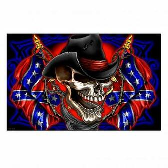 Hot Leathers Rebel Cowboy Flag