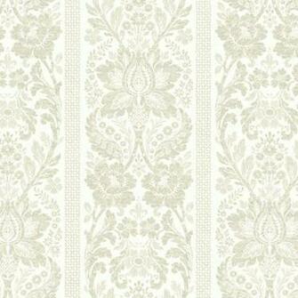 Silver And White Floral Damask Stripe Wallpaper Wall Sticker Outlet