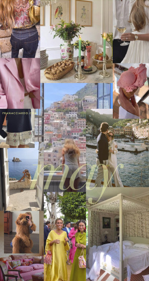May Moodboard Desktop iPhone Wallpaper