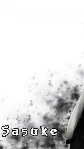 Anime Sasuke Cool White iPhone Plus Wallpaper