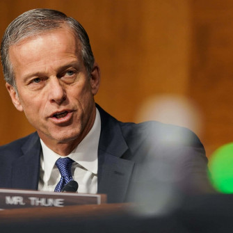 John Thune Photographed While Speaking Wallpaper