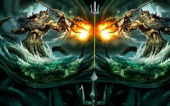 Fantasy Art Goddess Science Fiction Poseidon Gods Wallpaper
