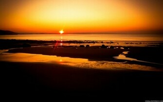 Winter Sunset High Definition Wallpaper