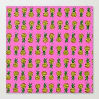 Pineapple On Pink Background S Print By Melissa Polomsky