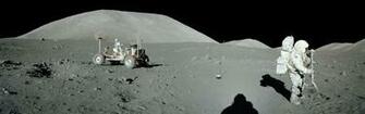 Dual Monitor Wallpaper Lunar Landing