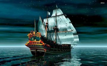 Ship Wallpaper Top Background