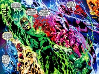 Lantern Corps Blue Indigo Tri Green Wallpaper