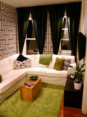Graphic Wallpaper And Luxurious Drapes Photo Library Hgtv