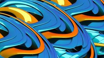 Orange Blue Stereo Background Widescreen And HD Background Wallpaper