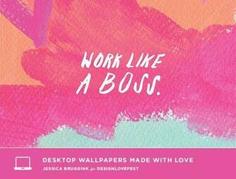 Work Like A Boss Quotes Background Wallpaper